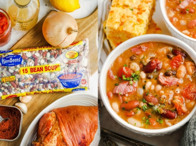 Traditional 15 BEAN SOUP (stove top)