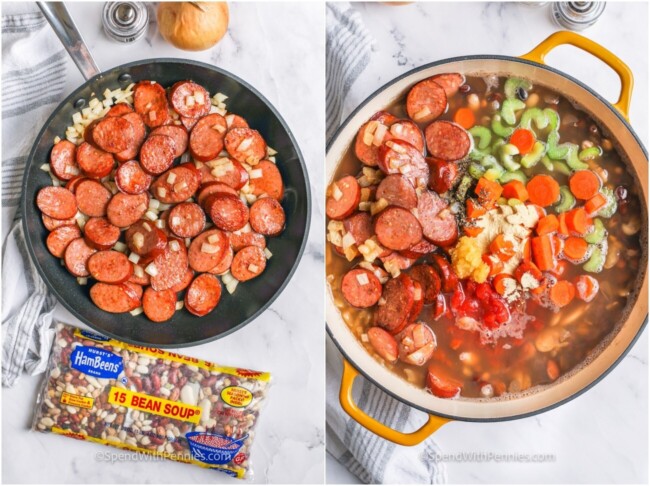 15 Bean Soup with Smoked Sausage